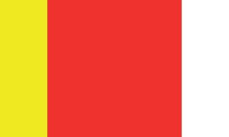 The of a Flag of the Volovsky District vector