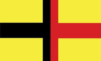Flag of the Raj of Sarawak 1848 vector