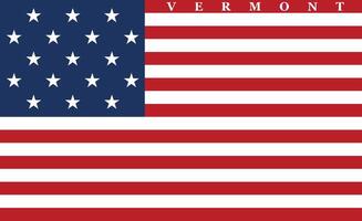 The of a Flag of Vermont 1804 1837 vector