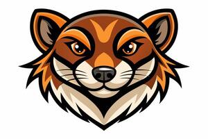 Innovative Weasel Head Design for Branding vector