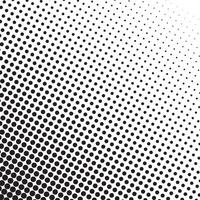 Black and white halftone dot background isolated on transparent background vector