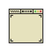 vintage pixelated border for windows vector
