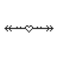 pixel frame with vintage-inspired corners vector
