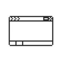 vintage-inspired pixel corner frame vector