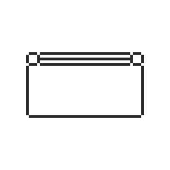 pixelated retro corner elements for UI vector