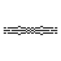 pixelated frame with vintage corners vector