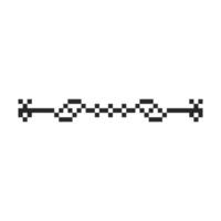 pixel art border with retro touch vector