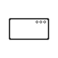 classic pixel UI window border frames vector