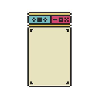 retro pixel borders for windows and UI vector