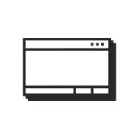 vintage UI corner pixelated border design vector