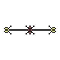 nostalgic frame in pixel style vector