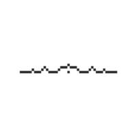 pixel-style retro frame outline vector