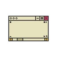 pixel UI borders with retro flair vector