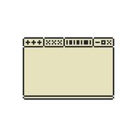 vintage UI pixel corner border vector