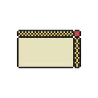 classic window UI with pixel frames vector