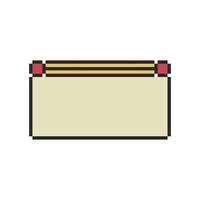 classic pixel corner frame for UI vector