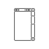 pixel border corners with vintage style vector