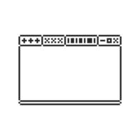 pixel corner frames with vintage style vector