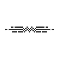 pixel-inspired retro border edges vector