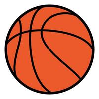 basketball ball - color illustration, isolated on white background vector