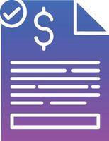 Invoice Illustration Icon vector
