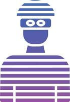 Robber Illustration Icon vector
