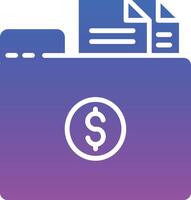 Folder with Files Illustration Icon vector