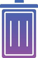 Trash Can Illustration Icon vector