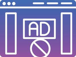 An ad for an ad blocker vector