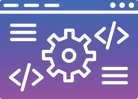 Code Settings Illustration Icon vector
