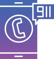 Call 911 Illustration Icon vector