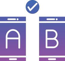 AB Testing Illustration Icon vector