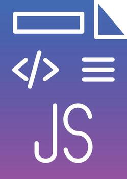 Javascript File Illustration Icon vector