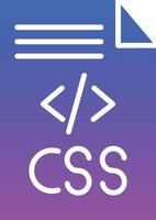 CSS Code Illustration Icon vector