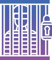 Prisioner Illustration Icon vector