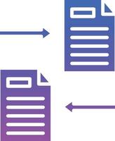 File Sharing Illustration Icon vector