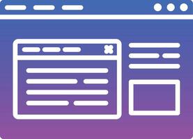 Browser Pop Up Illustration Icon vector