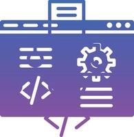 Web Development Illustration Icon vector