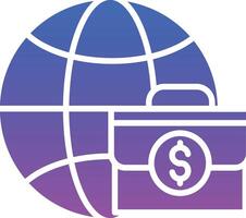 Worldwide Business Illustration Icon vector