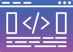 Website Coding Illustration Icon vector