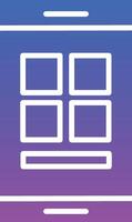 Mobile App Illustration Icon vector