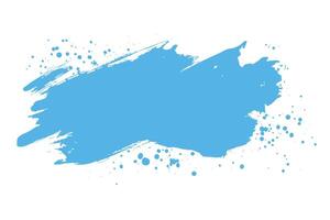 Abstract blue paint splatter on a white background, creating a dynamic and vibrant artistic expression. vector