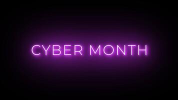 Flash sale neon sign banner background 4k . video