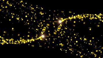 Holyday star dust trail spiral particle effect animation. video