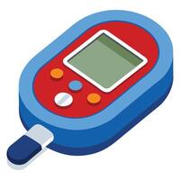 An illustration of a digital thermometer vector