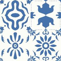 Traditional ornate tiles design. Set of tile pattern illustration vector