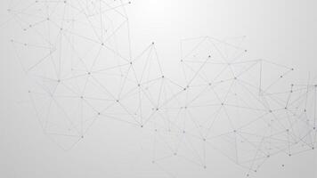 Abstract tech network connection dots and plexus lines on a white background. Digital technology and data science analysis background. Futuristic scientific wallpaper with mesh vector