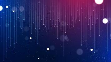 Abstract tech network connection on a dark background. Digital line technology and data science analysis background. Futuristic scientific wallpaper vector