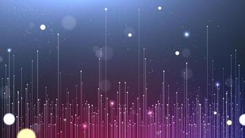 Abstract tech network connection on a dark background. Digital line technology and data science analysis background. Futuristic equalizer wallpaper vector
