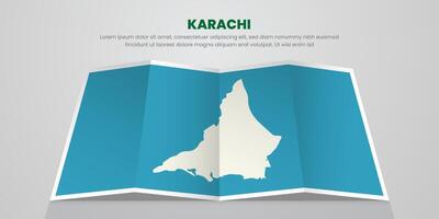 karachi map travel with pin tag location design Illustration vector